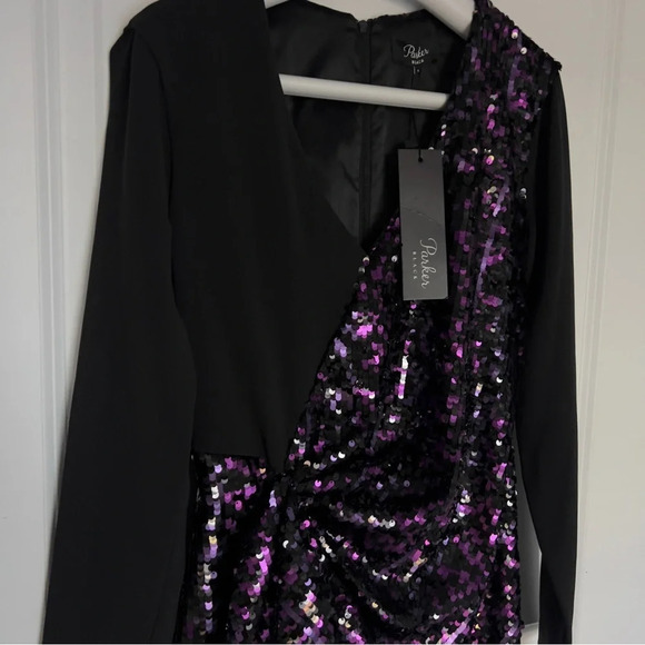 Parker Dresses Hpnwt Parker Black Sequin Dress size 0 - Picture 10 of 11